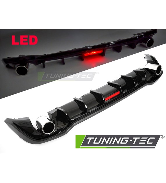 DIFFUSOR SPORT STYLE mit LED-Doppelsteckdose passend für VW GOLF VIII 19-24